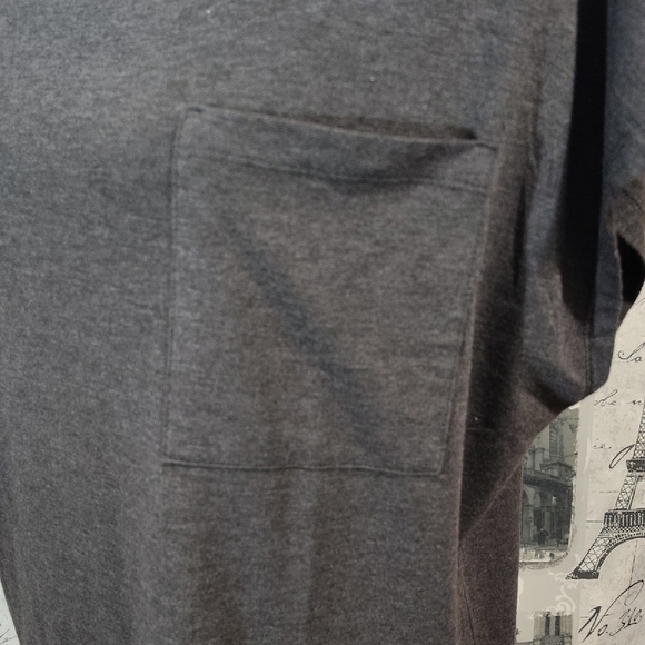 Women's Short Sleeve Gray Top - Picture 4 of 8